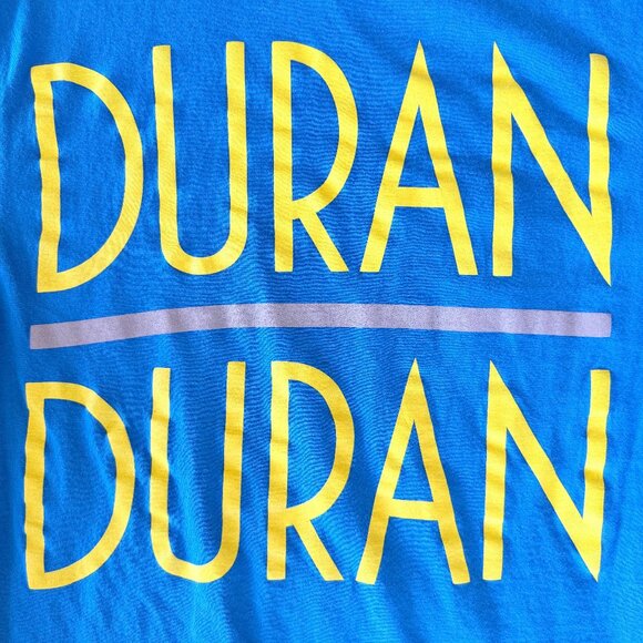 Duran Duran Jumbo Print Retro Graphic Tshirt - Electric Blue - Unisex Size S - Picture 4 of 8